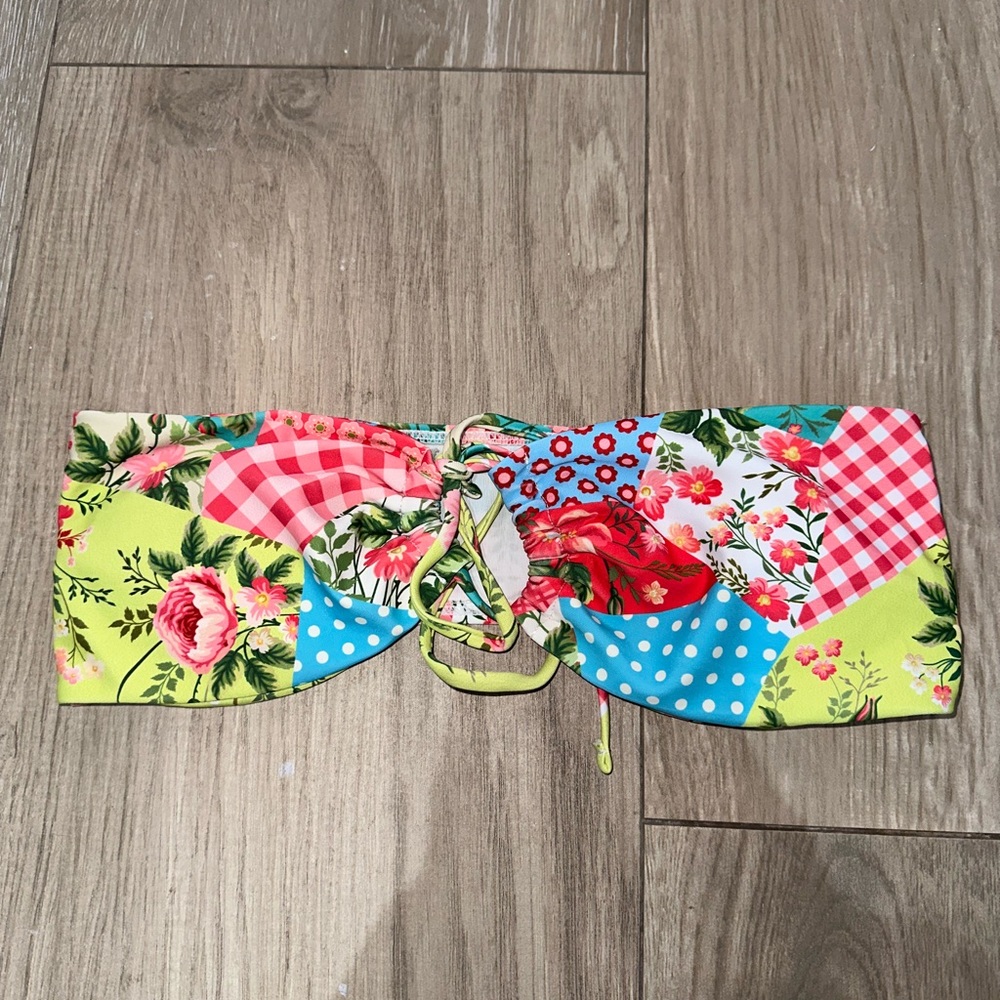 Shein patterned bikini top